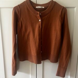 Dex Women's Rust Cardigan Sweater